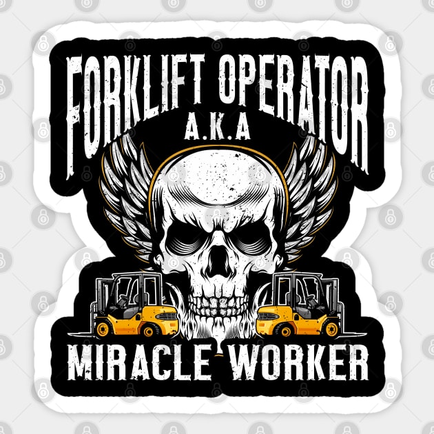 Forklift Certified Forklift Operator Forklift Sticker by IngeniousMerch